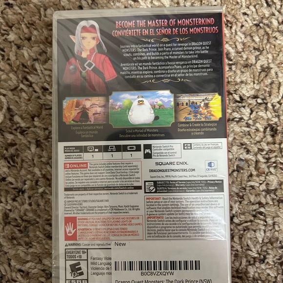 New NIP sealed Dragon Quest Monster Nintendo Switch edition game - Picture 2 of 2